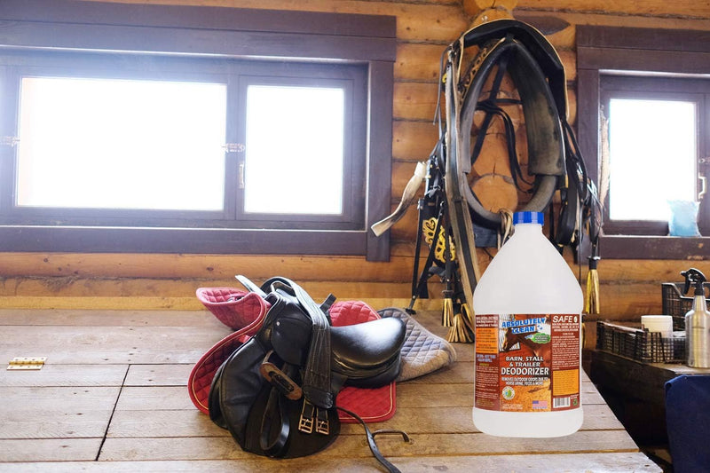 Barn, Stall, or Horse Trailer Deodorizer, Natural-Based Cleaning Spray (128Oz)