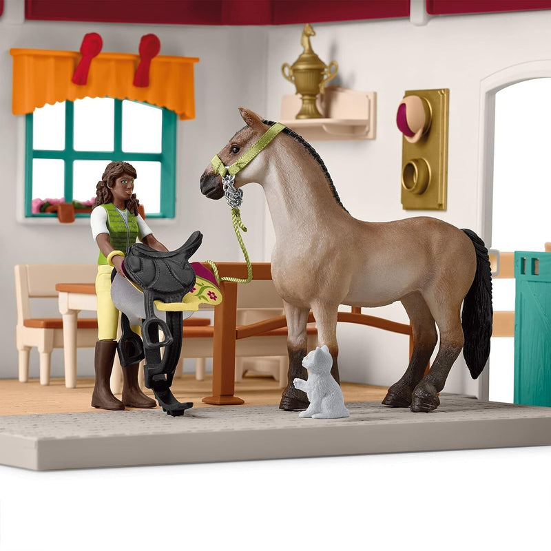 Schleich Horse Club — 85-Piece Tack Room Playset Toy Horse Stable Extension W...