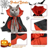 Medium Dog Halloween Costumes, Halloween Dog Vampire Cloak Costume Dog Devil Costume Pet Halloween Costume