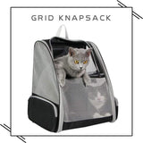 Pet Backpack Carrier for Small Cats Dogs | Ventilated Design, Safety Straps, Buckle Support, Collapsible | Designed for Travel, Hiking, Walking & Outdoor Use